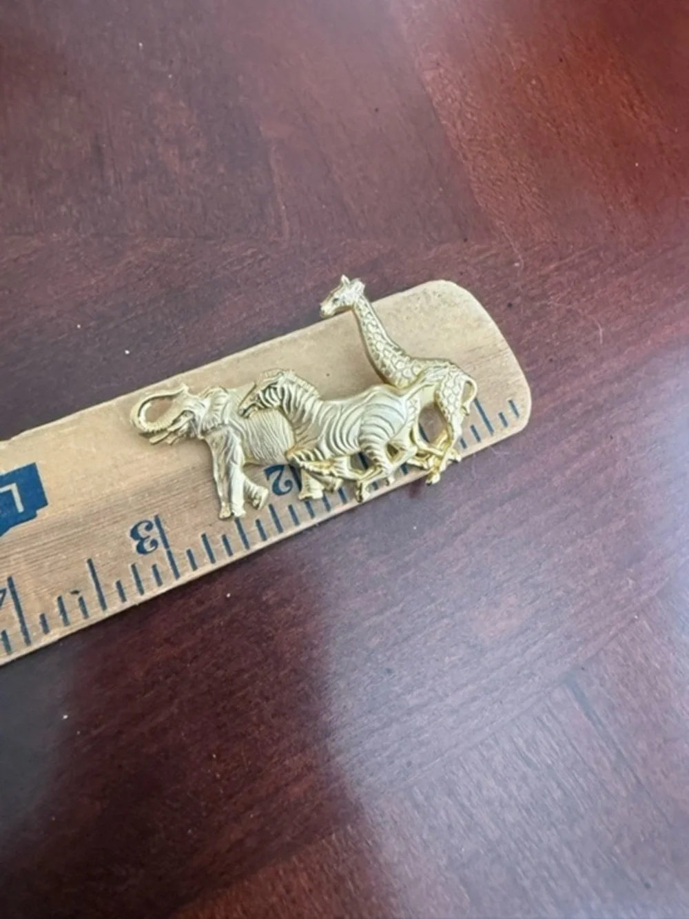 Vintage Gold Tone Animal Brooch